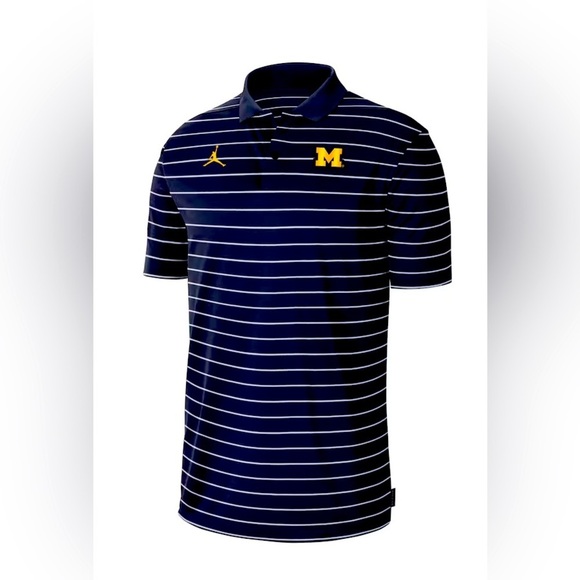 NWT UofM Nike Wolverines Icon Victory Coaches 2023 Early Season Performance Polo - Picture 2 of 9